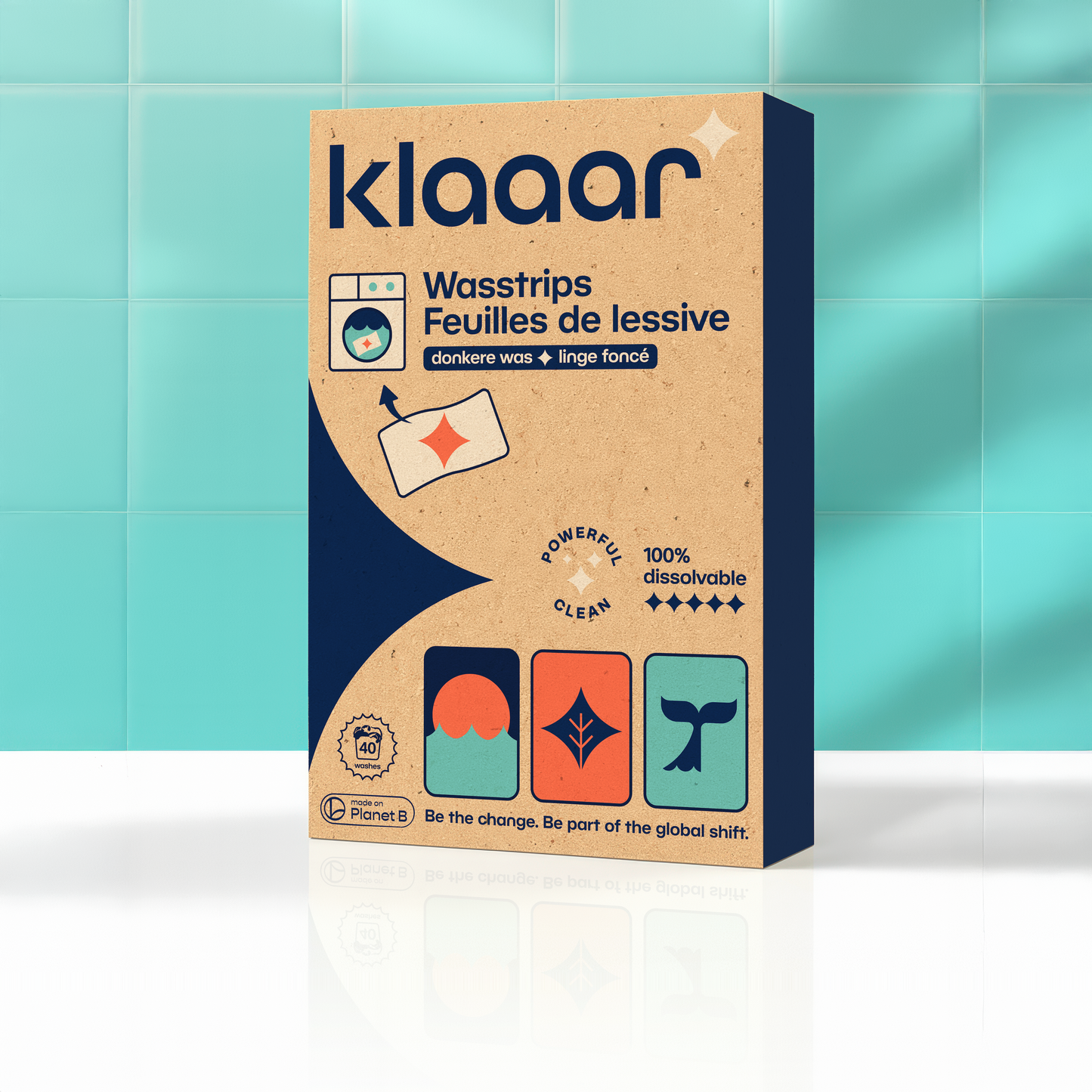 Jaarvoorraad - wasstrips voor donkere was (6x40 wasbeurten)