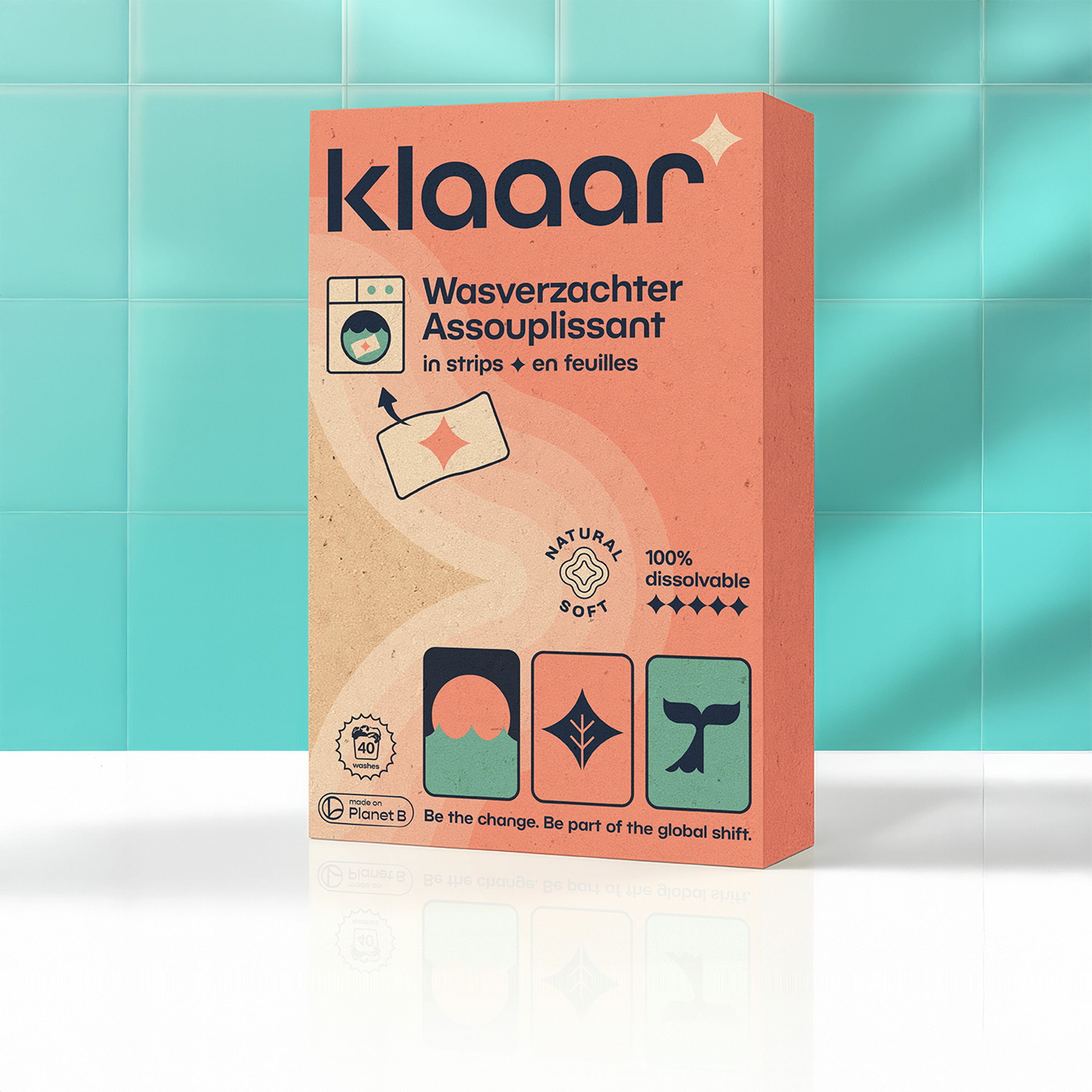 KLAAAR fabric softener strips (40 washes)