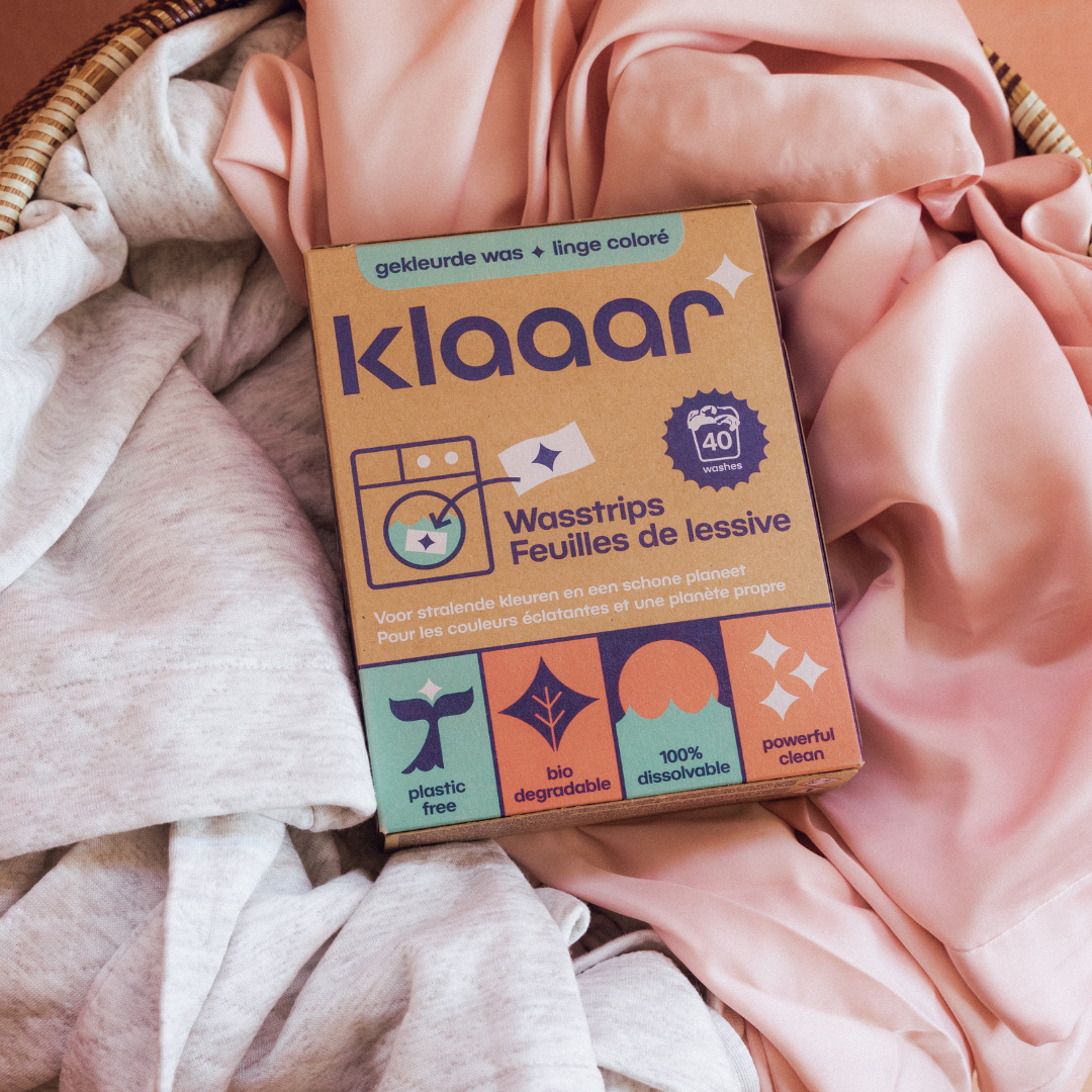 Feuilles de lessive (40 lessives) pour vêtements de couleur – Klaaar